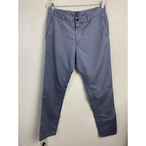 Lululemon Gray Commission Pant Men 32x32 Chino Golf Warpstreme Performance